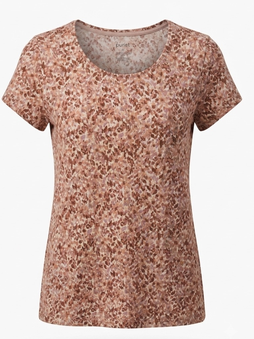 J Jill Pure Jill Short Sleeve Tee in Blush Pink Pima Cotton Medium